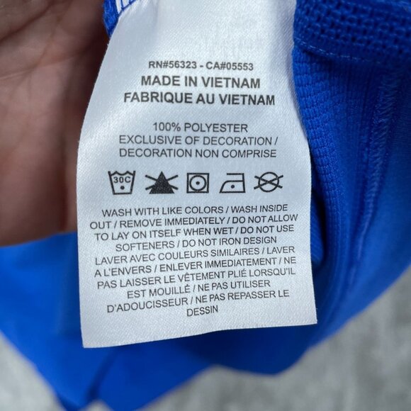 Nike Dri-Fit Polo Shirt Blue XL 100% Polyester Athletic Golf Short Sleeve a0699 - Picture 5 of 7